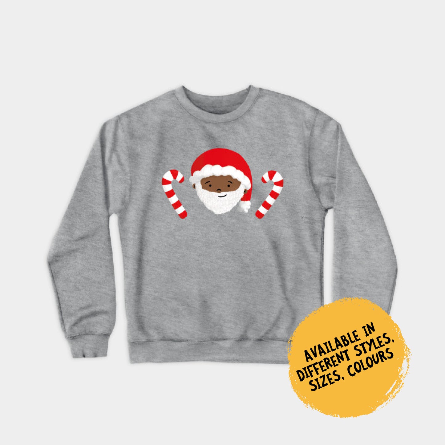 Sweatshirt - Santa Darryl with Candy Sticks