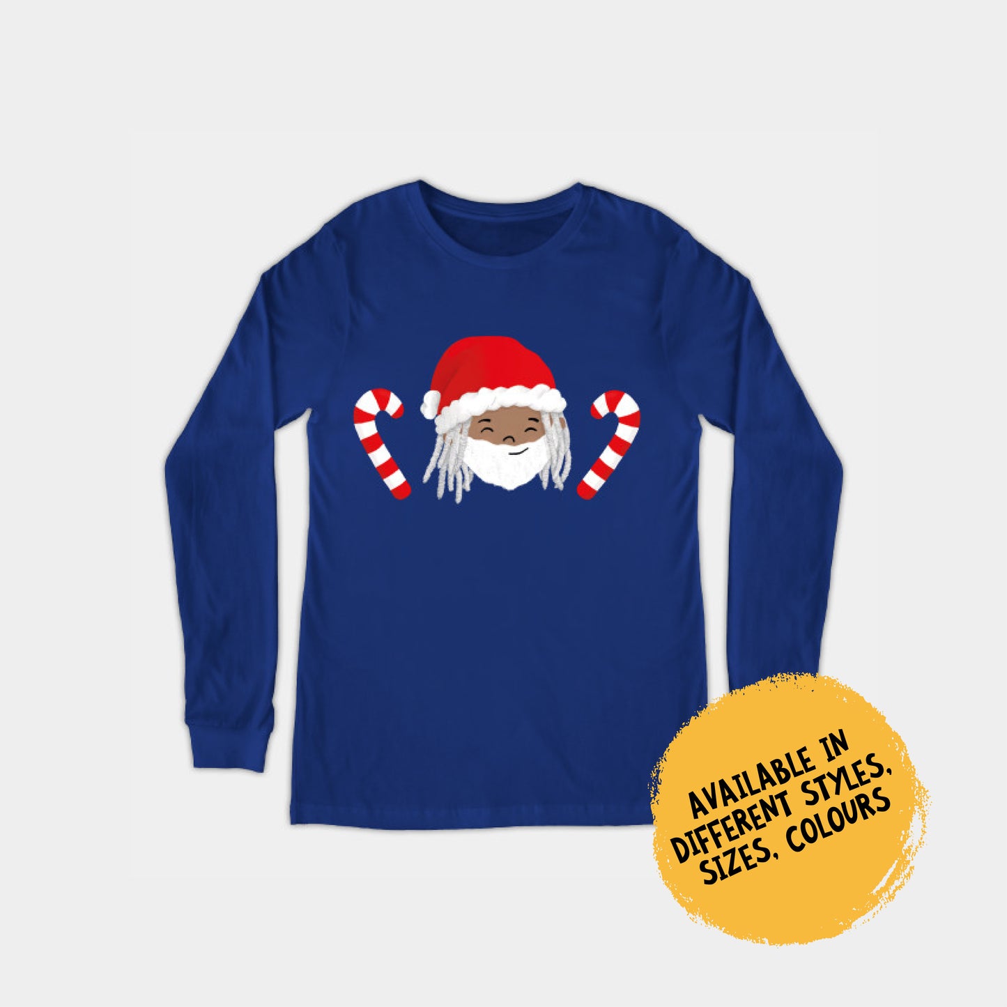 Long Sleeve Shirt - Santa Jay with Candy Sticks