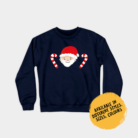 Sweatshirt - Santa Jack with Candy Sticks