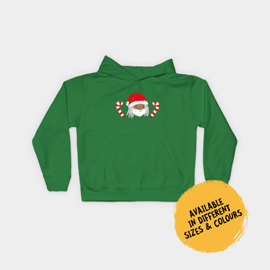 Kids Hoodie - Santa Jay with Candy Sticks