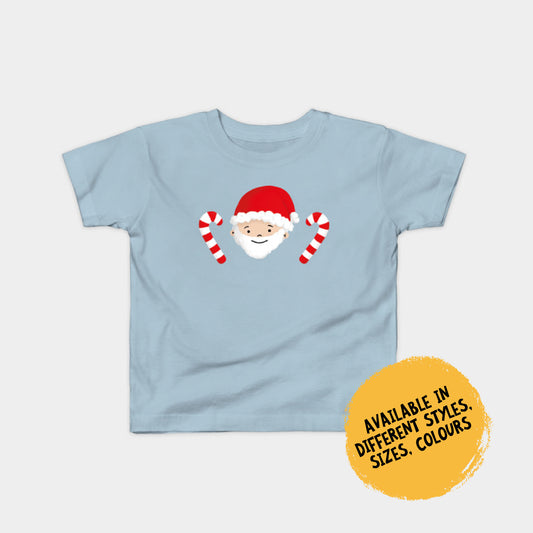 Kids T-Shirt - Santa Jack with Candy Sticks