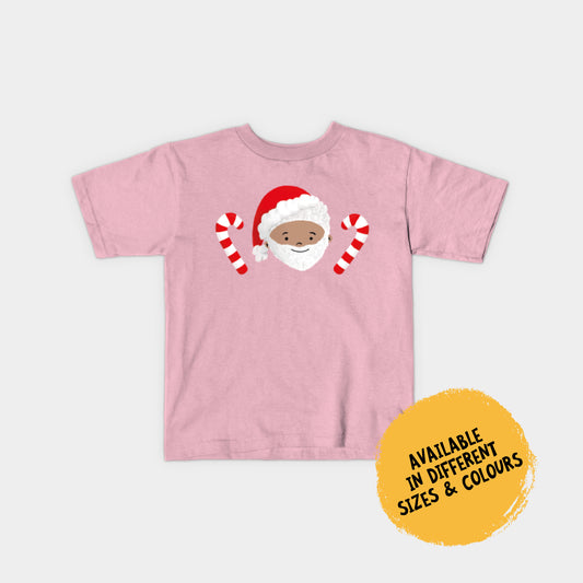 Kids T-Shirt - Santa Samuel with Candy Sticks