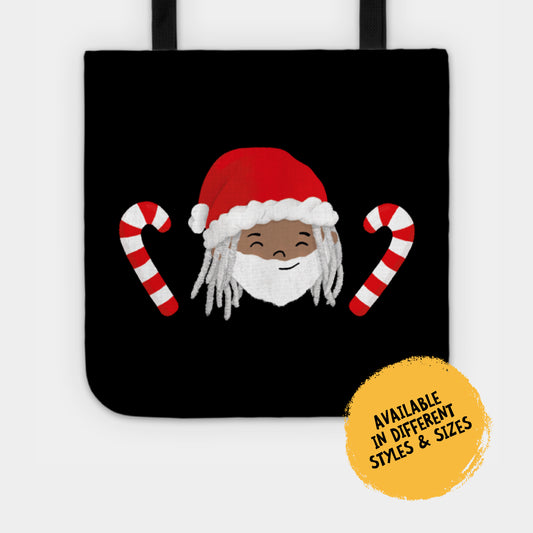 Tote Bag - Santa Jay with Candy Sticks