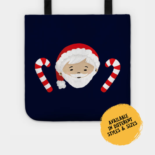 Tote Bag - Santa Jerry with Candy Sticks