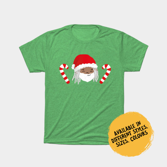 T-Shirt - Santa Jay with Candy Sticks